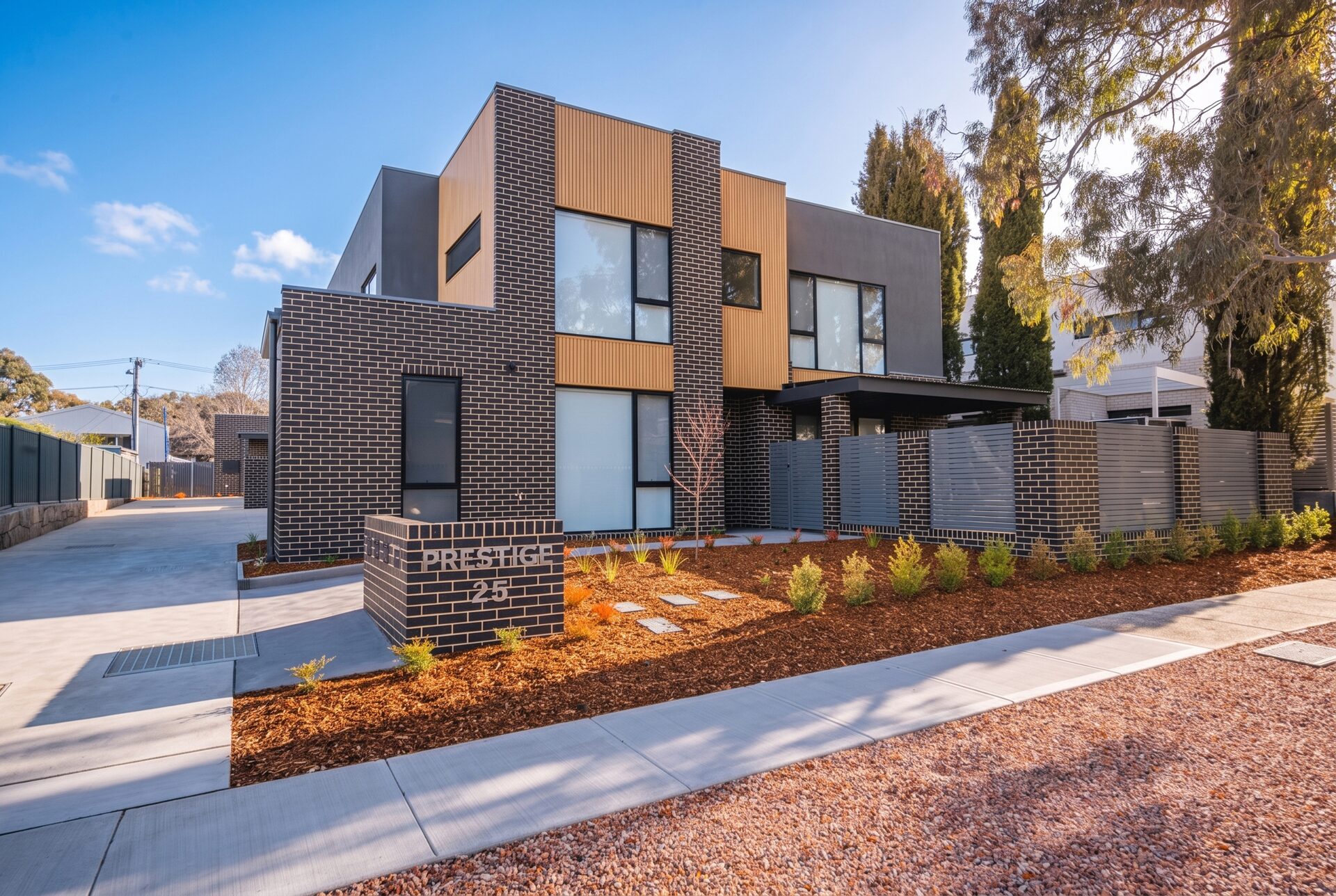 Prestige executive townhouses at 25 Hodgson Crescent, Pearce ACT