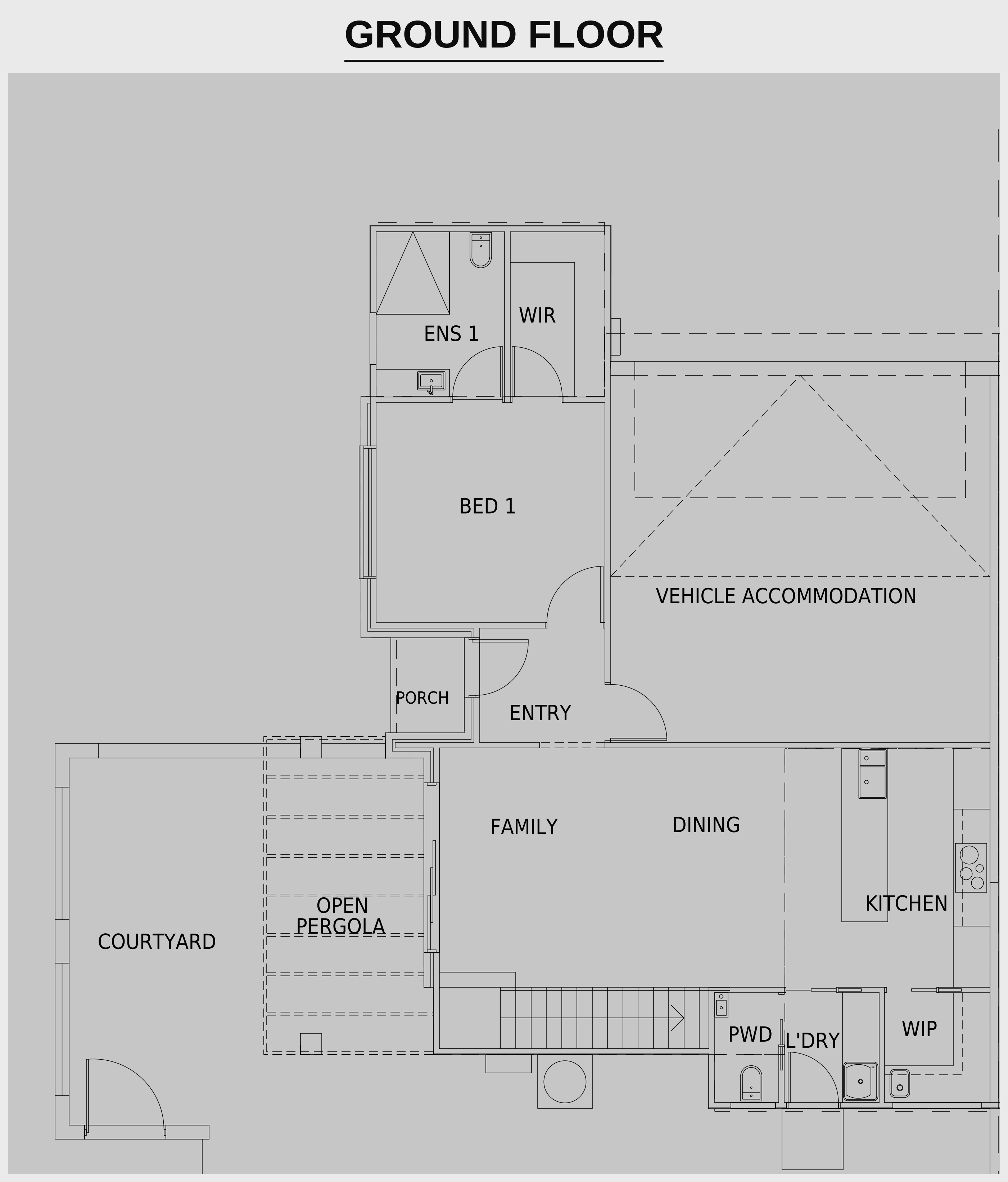 Townhouse 1 ground floor plan
