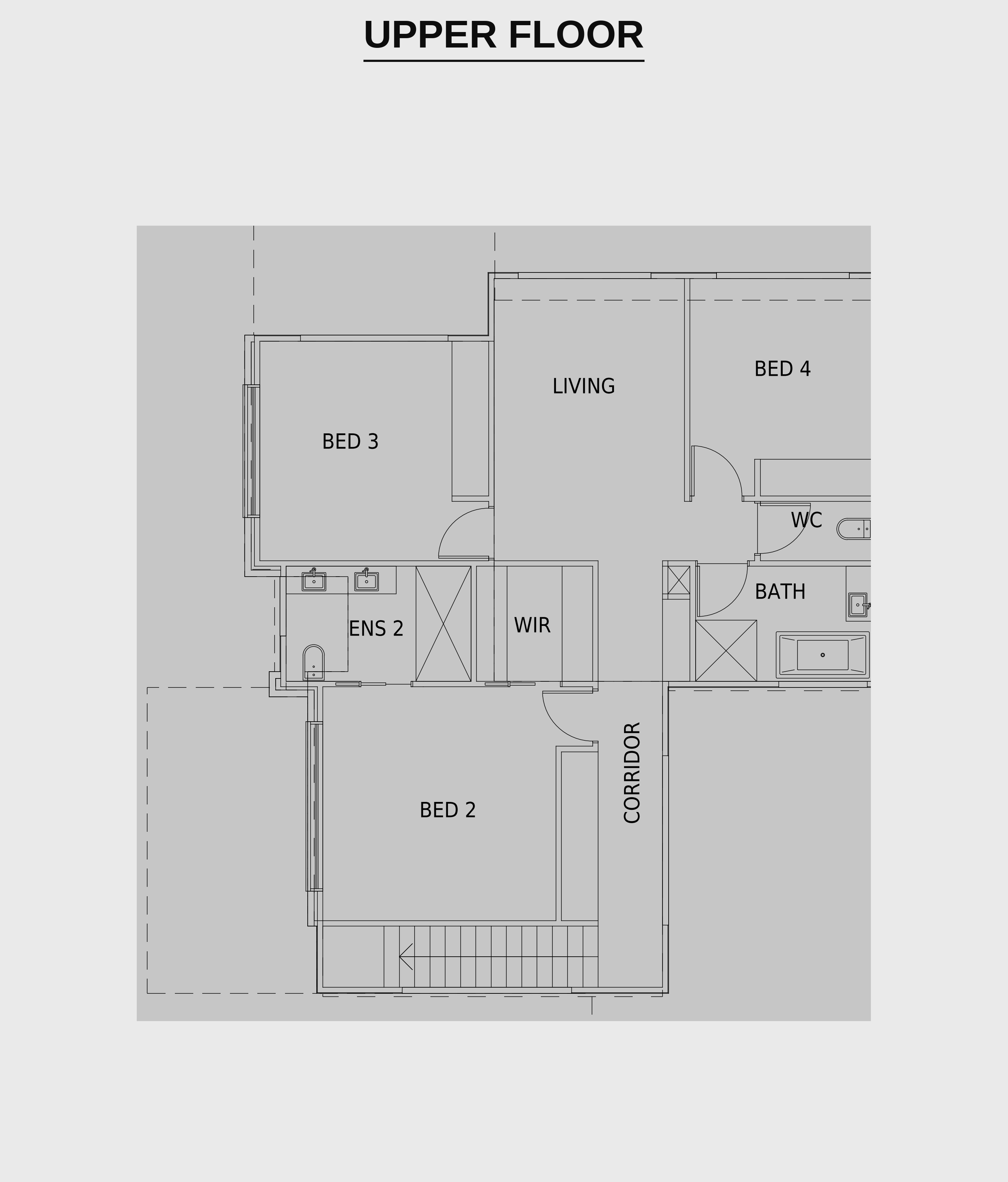 Townhouse 1 upper floor plan