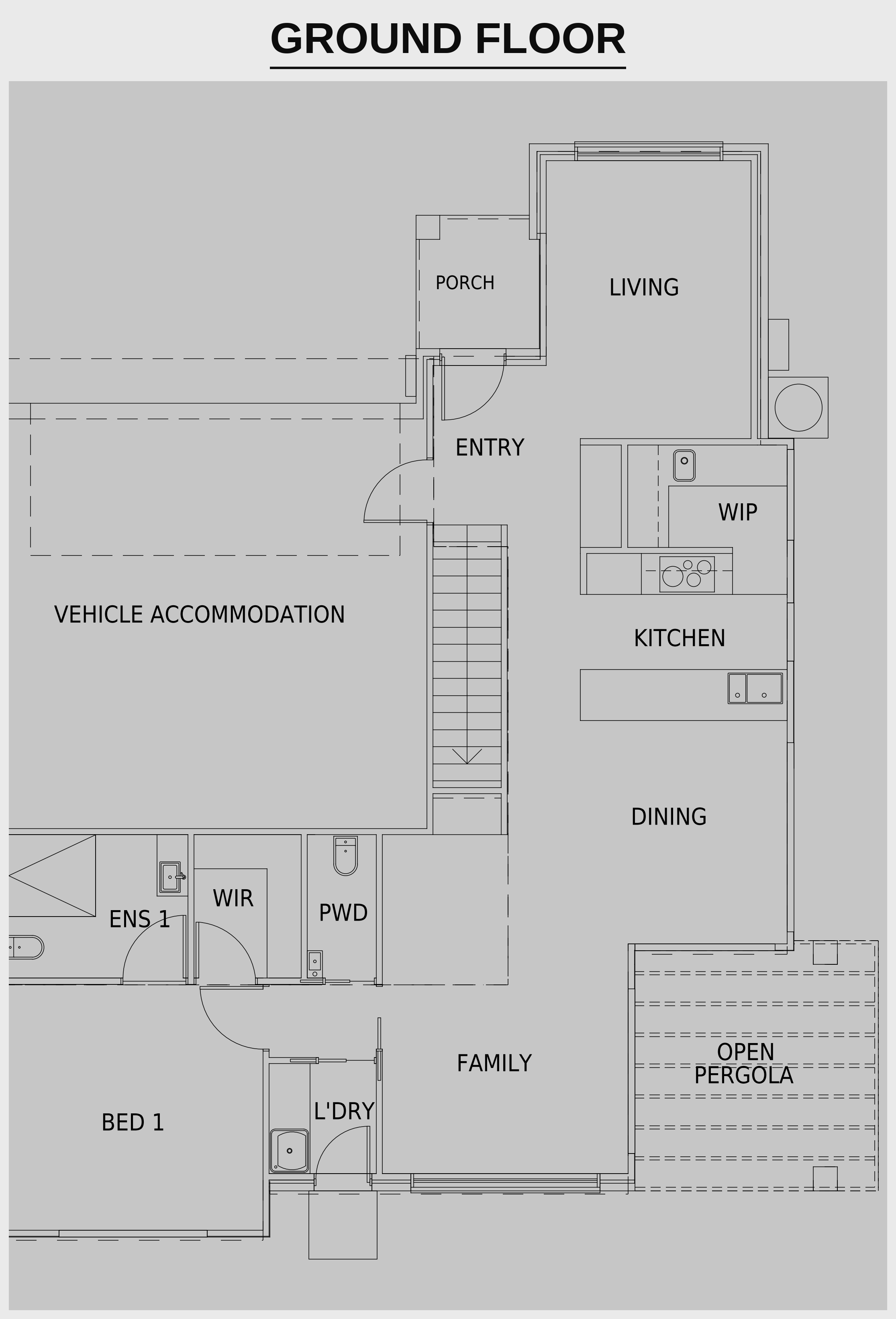 Townhouse 3 ground floor plan